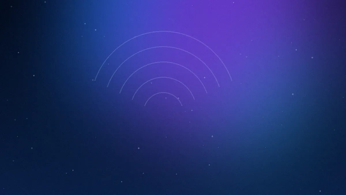 Diverging violet and blue light streams across navy, coverage routes for Nevada rideshare and delivery drivers