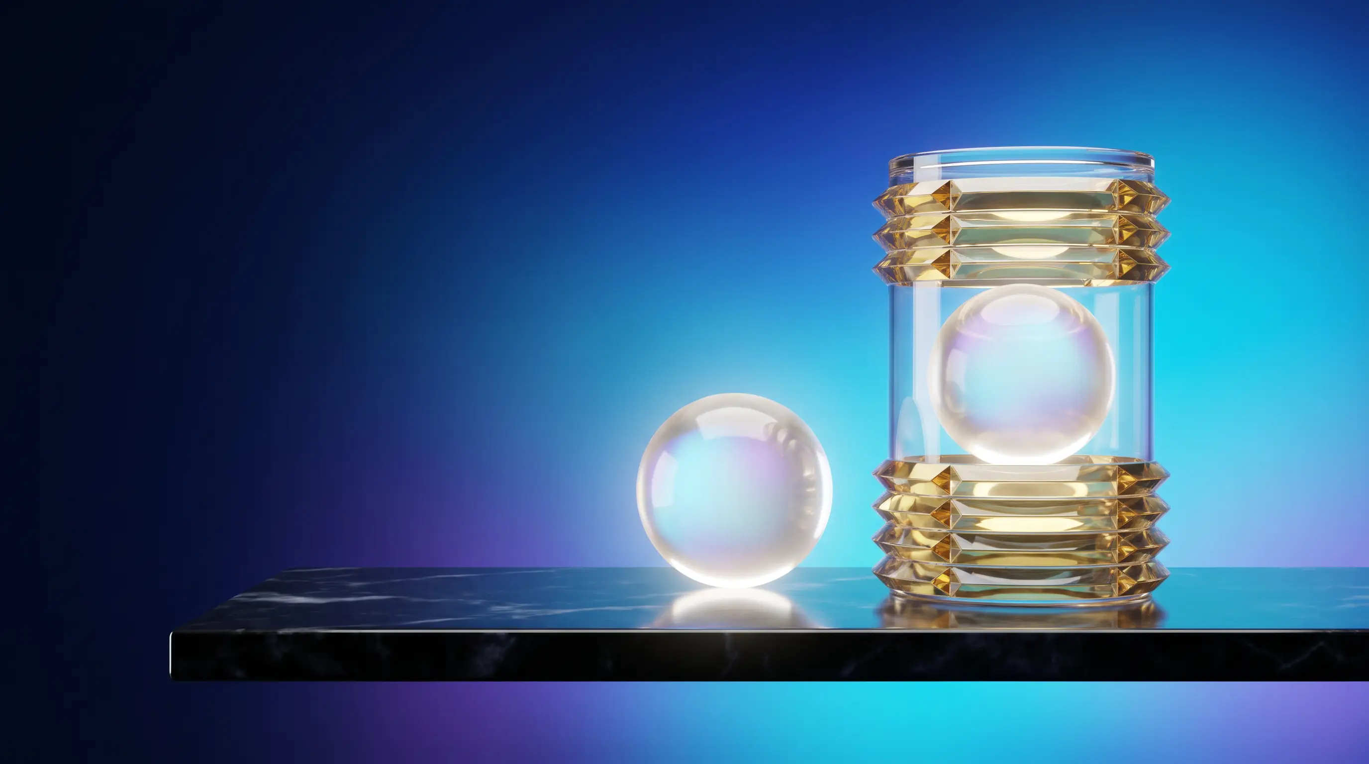 One free-floating crystal orb beside a twin orb enclosed in a tiered golden glass meter, which parts of Medicare are free at 65