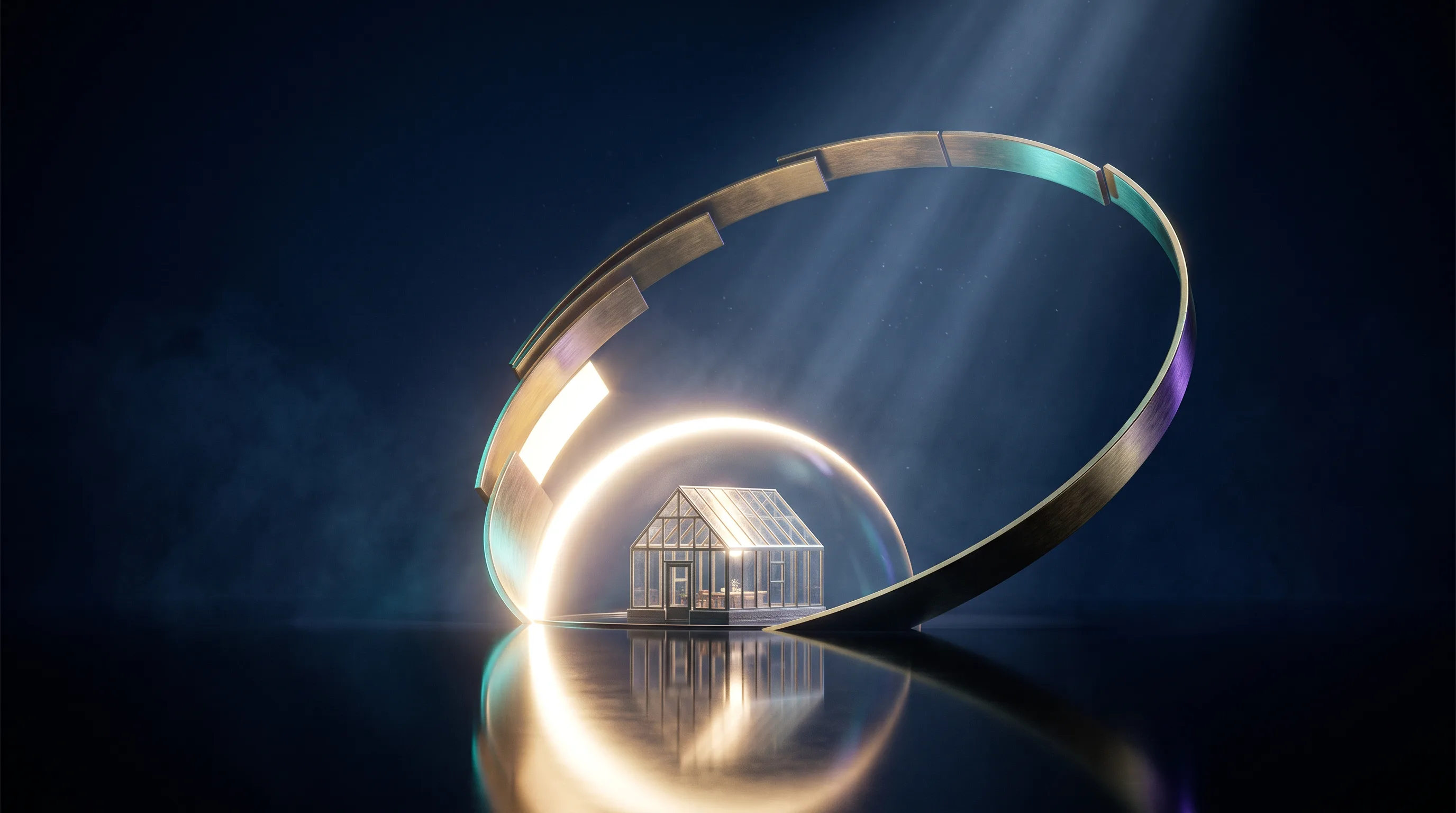 A glass home under a protective dome on a brass timeline whose earliest segment burns brightest, when parents should buy life insurance